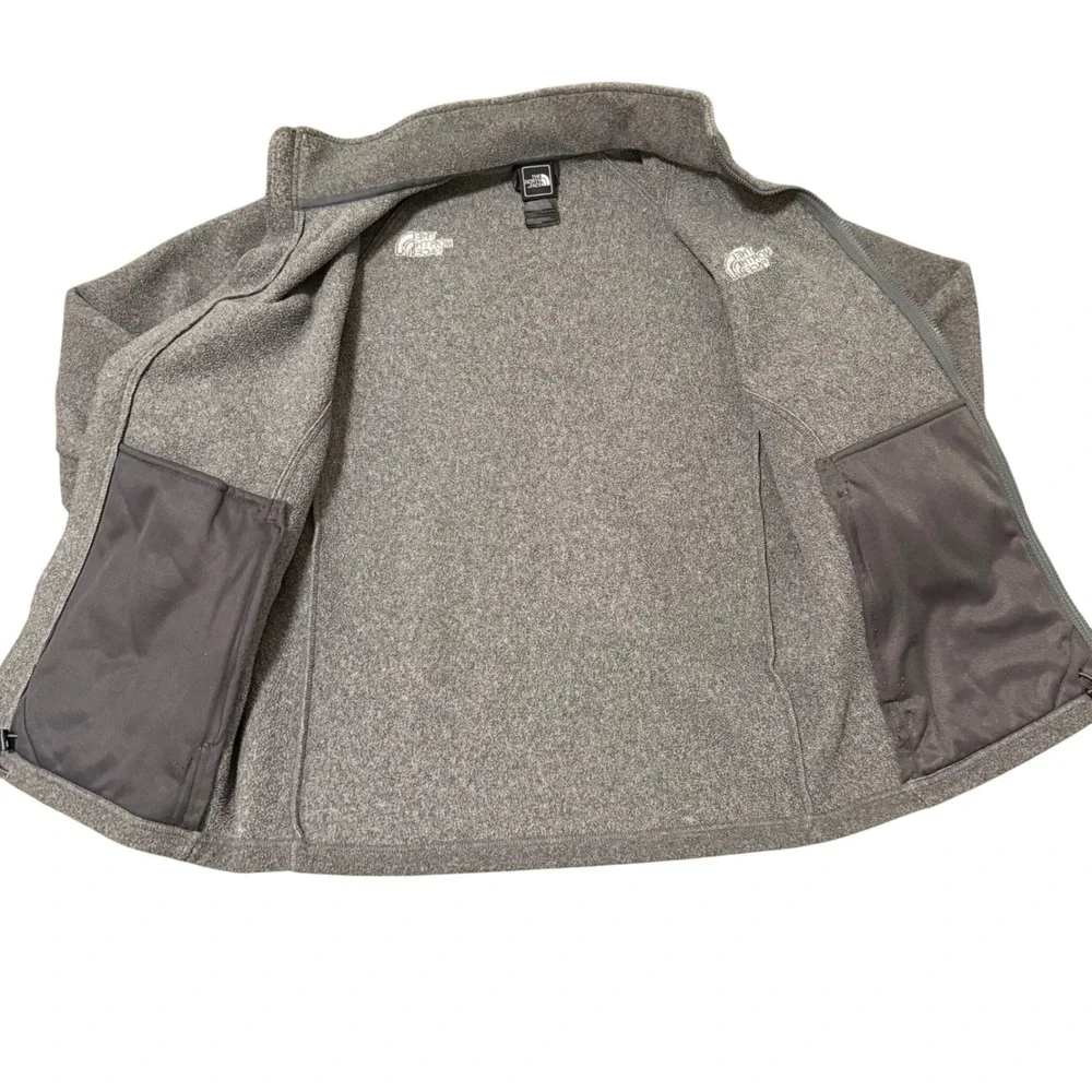 The North Face Fleece‎ Jacket Full Zip Mens Small Grey Casual Outdoor